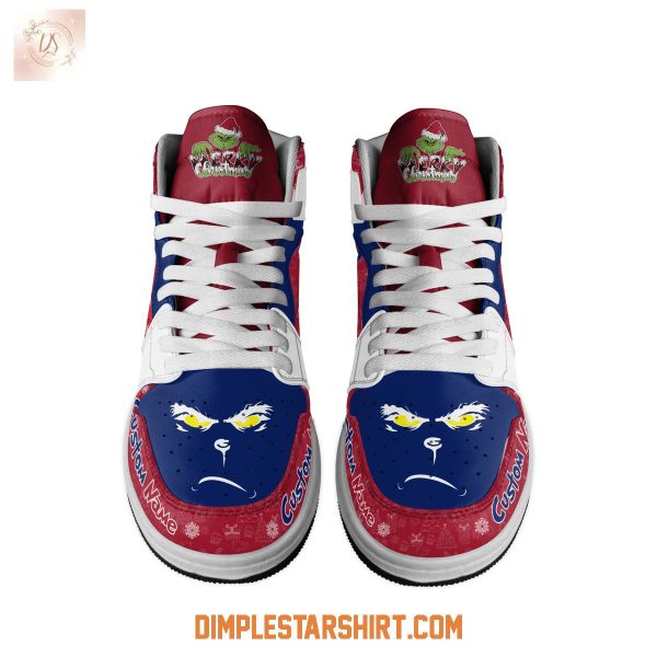 New York Giants The Grinch Merry Christmas Air Jordan 1 Shoes