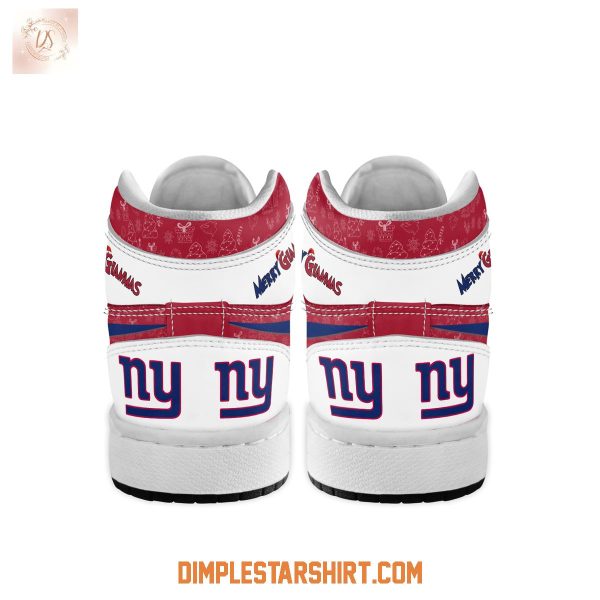 New York Giants The Grinch Merry Christmas Air Jordan 1 Shoes