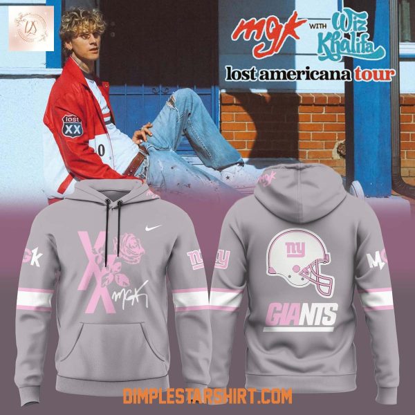 New York Giants x Machine Gun Kelly The Lost Americana Tour Hoodie Shirt
