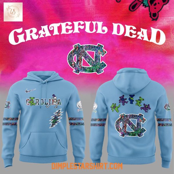 North Carolina Tar Heels Celebration Grateful Dead 60 Years 2025 Hoodie Shirt