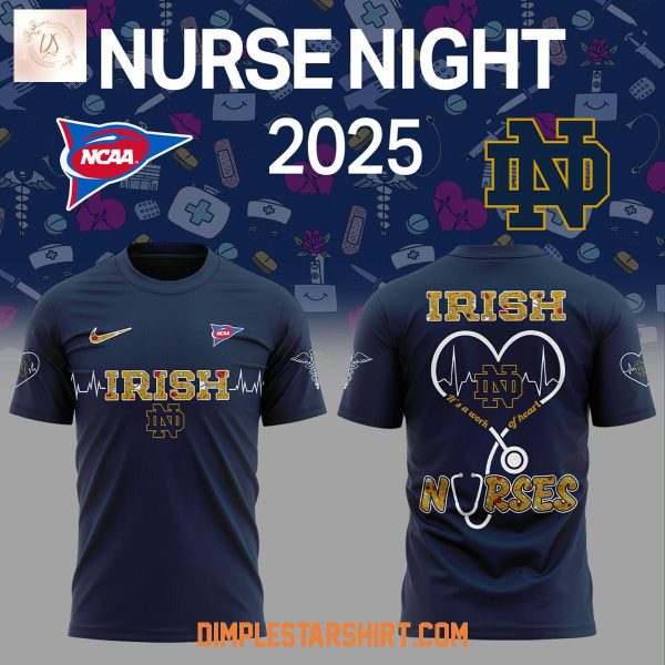 Notre Dame Fighting Irish NCAA Nurses Night 2025 Hoodie Shirt