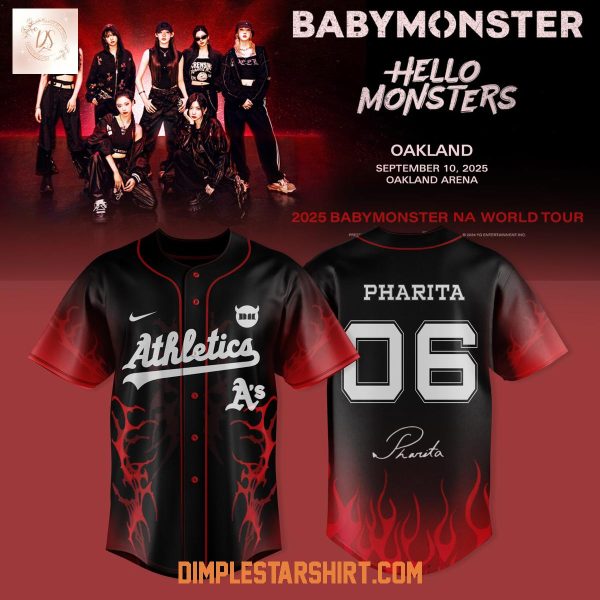 Oakland Athletics x Babymonster NA World Tour 2025 Jersey