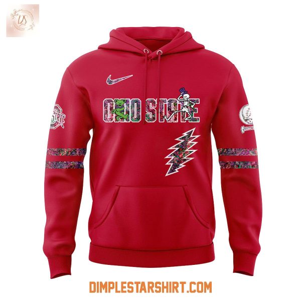 Ohio State Buckeyes Celebration Grateful Dead 60 Years 2025 Hoodie Shirt