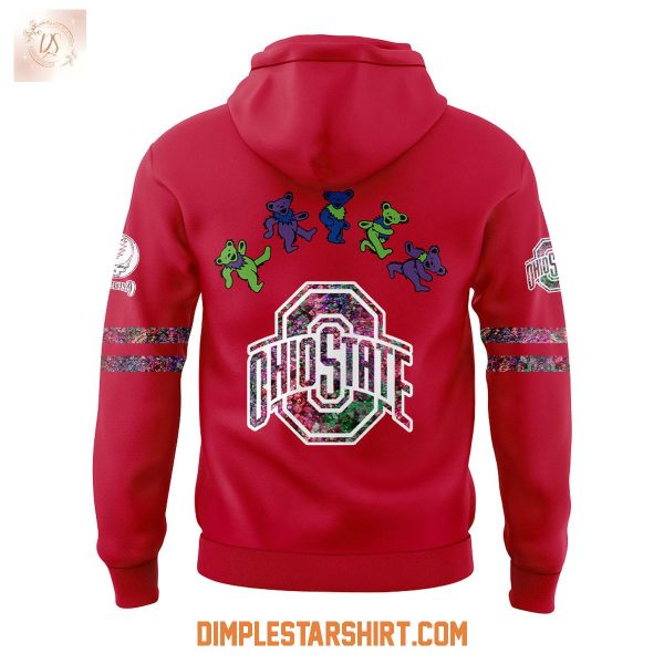 Ohio State Buckeyes Celebration Grateful Dead 60 Years 2025 Hoodie Shirt