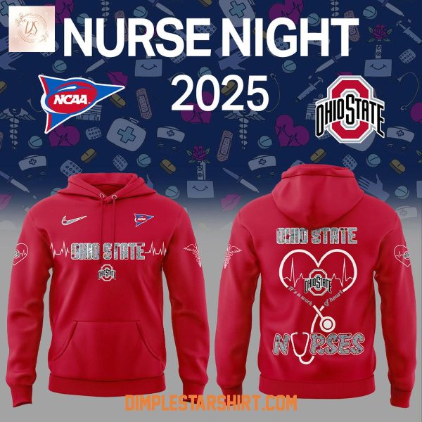 Ohio State Buckeyes NCAA Nurses Night 2025 Hoodie Shirt