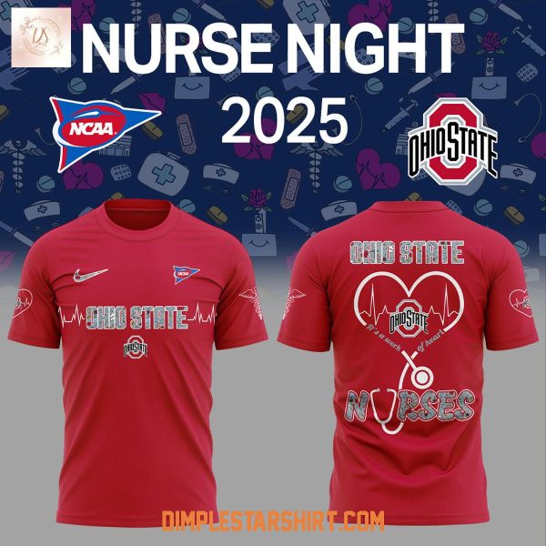 Ohio State Buckeyes NCAA Nurses Night 2025 Hoodie Shirt