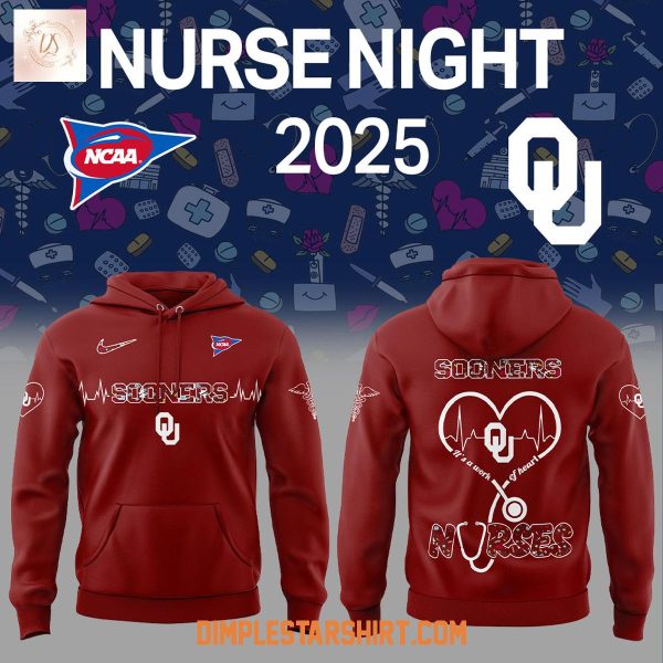 Oklahoma Sooners NCAA Nurses Night 2025 Hoodie Shirt