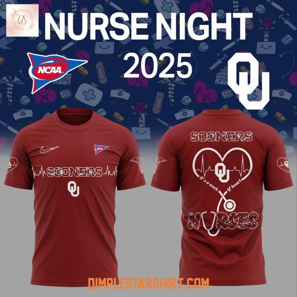 Oklahoma Sooners NCAA Nurses Night 2025 Hoodie Shirt