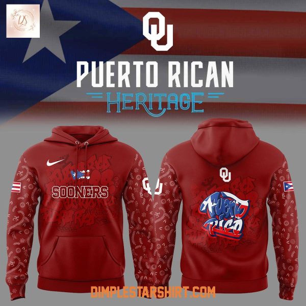 Oklahoma Sooners Puerto Rican Heritage 2025 Hoodie Shirt