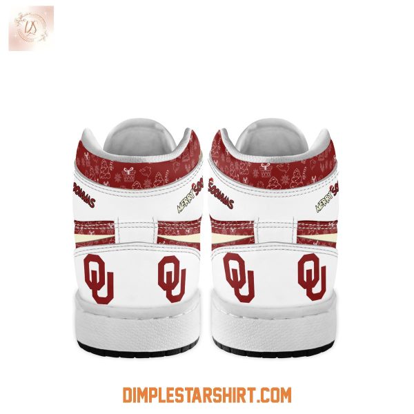 Oklahoma Sooners The Grinch Merry Christmas Air Jordan 1 Shoes