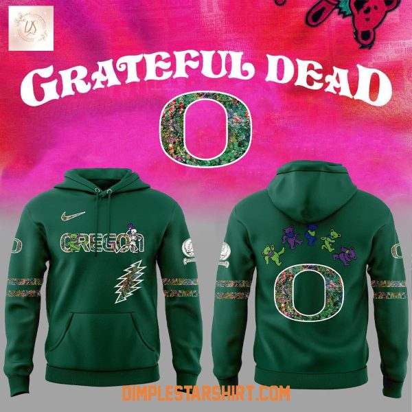 Oregon Ducks Celebration Grateful Dead 60 Years 2025 Hoodie Shirt