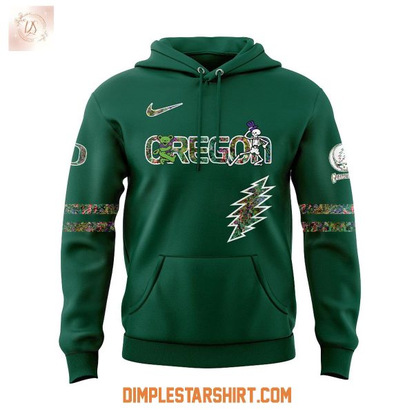 Oregon Ducks Celebration Grateful Dead 60 Years 2025 Hoodie Shirt