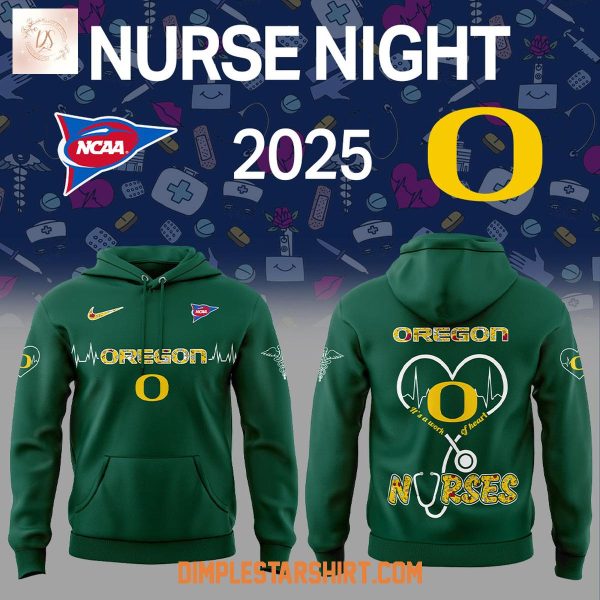 Oregon Ducks NCAA Nurses Night 2025 Hoodie Shirt