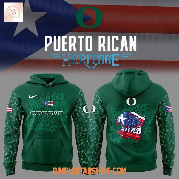 Oregon Ducks Puerto Rican Heritage Hoodie Shirt
