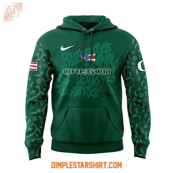 Oregon Ducks Puerto Rican Heritage Hoodie Shirt