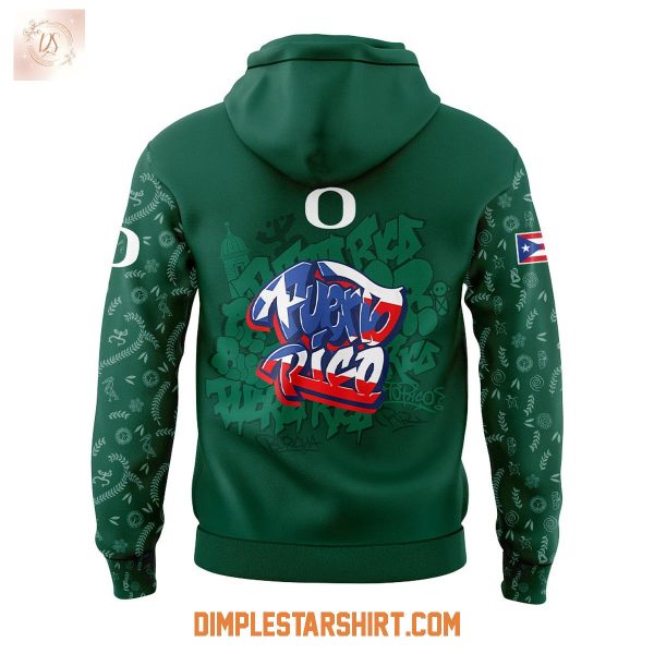 Oregon Ducks Puerto Rican Heritage Hoodie Shirt