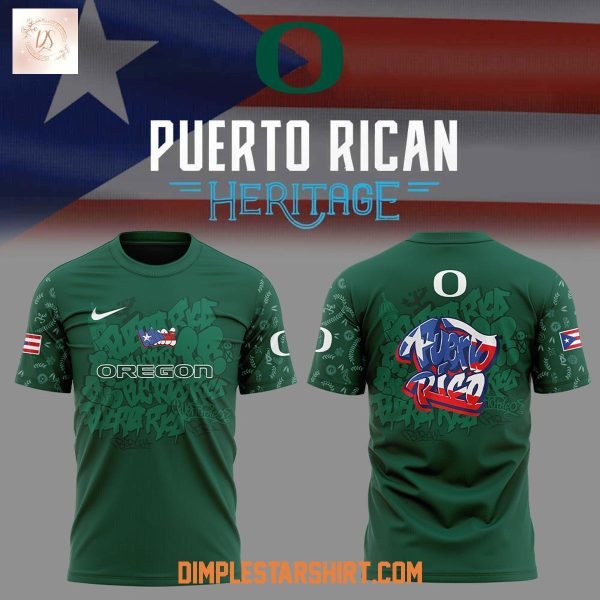 Oregon Ducks Puerto Rican Heritage Hoodie Shirt
