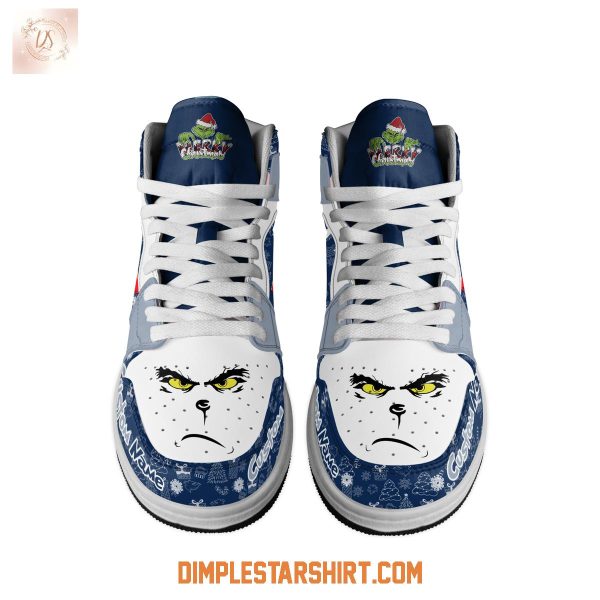 Penn State Nittany Lions The Grinch Merry Christmas Air Jordan 1 Shoes