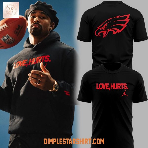Philadelphia Eagles Love Hurts Black Hoodie Shirt