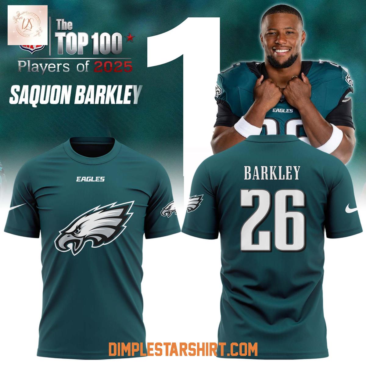 Philadelphia Eagles Saquon Barkley Top Players Of 2025 Hoodie Shirt Philadelphia Eagles Saquon Barkley Top Players Of 2025 Hoodie Shirt