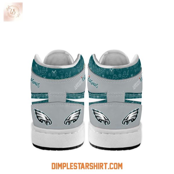 Philadelphia Eagles The Grinch Merry Christmas Air Jordan 1 Shoes