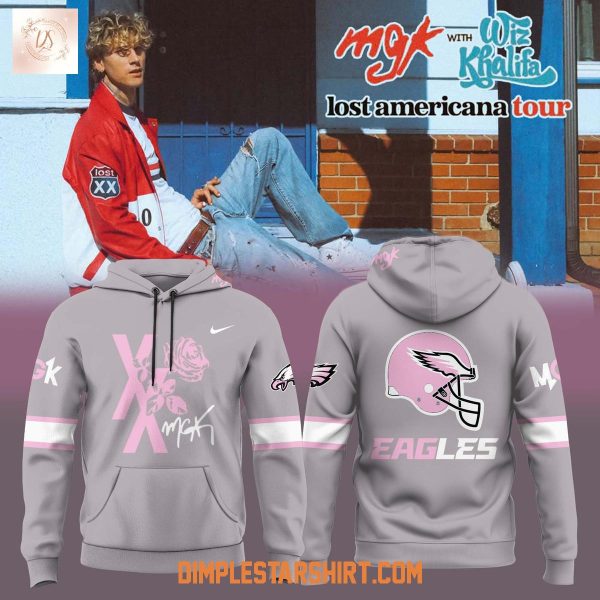 Philadelphia Eagles x Machine Gun Kelly The Lost Americana Tour Hoodie Shirt