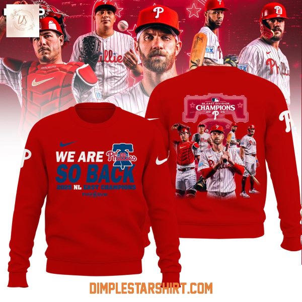 Philadelphia Phillies 2025 NL East Division Champions Hoodie Shirt