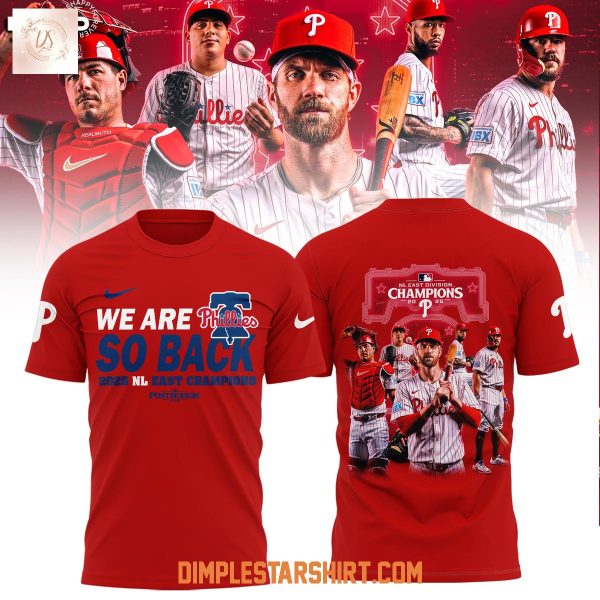 Philadelphia Phillies 2025 NL East Division Champions Hoodie Shirt