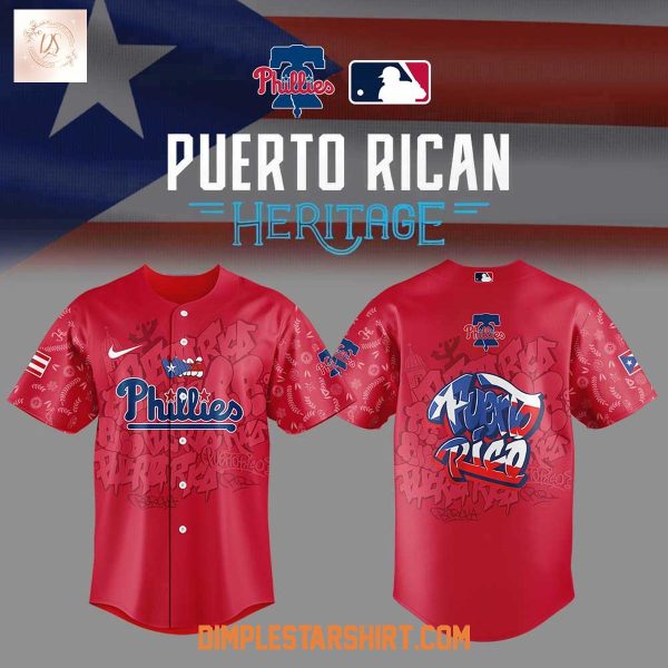 Philadelphia Phillies Puerto Rican Heritage 2025 Jersey