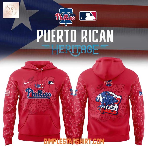 Philadelphia Phillies Puerto Rican Heritage Hoodie Shirt