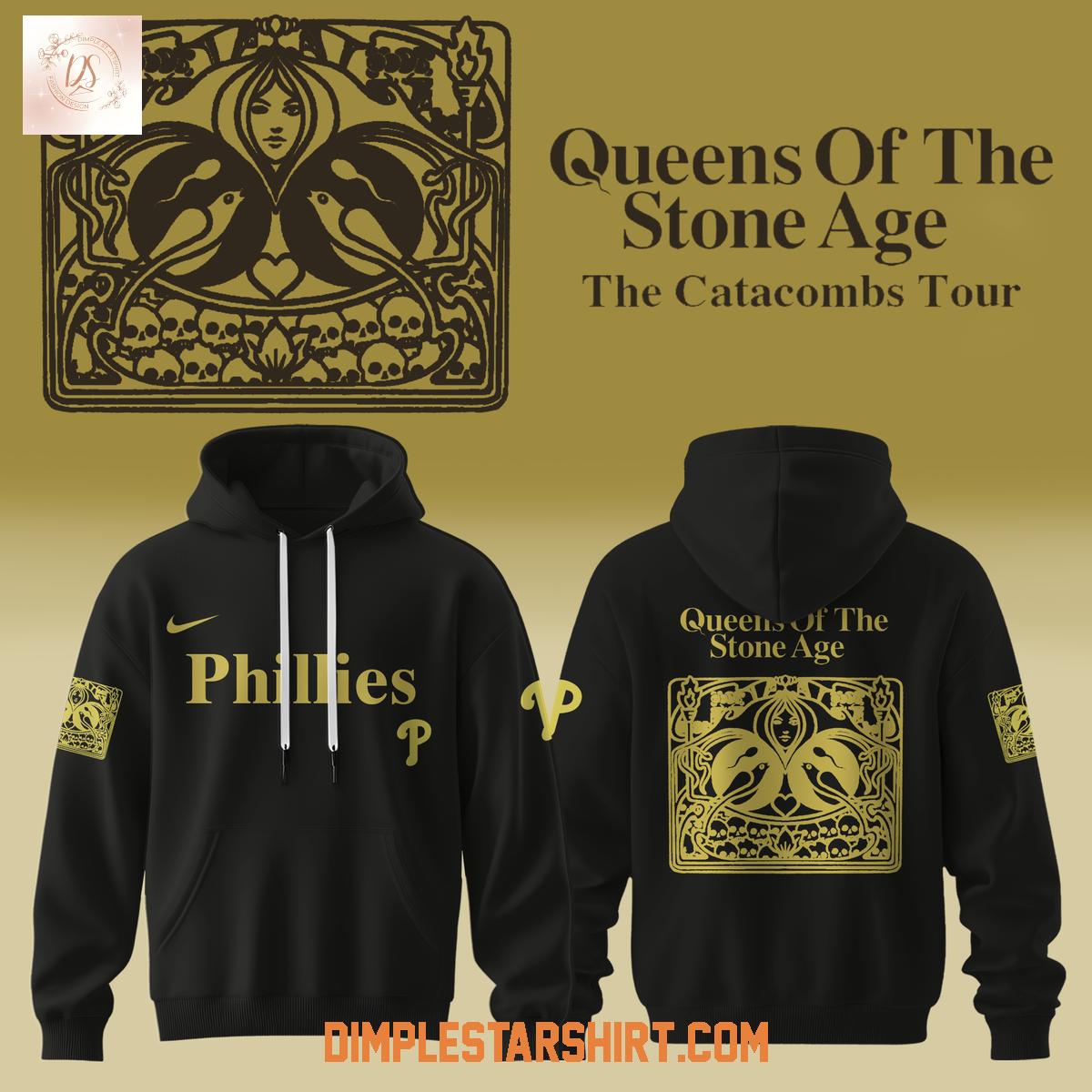 Philadelphia Phillies x Queens Of The Stone Age The Catacombs Tour 2025 Hoodie Shirt Philadelphia Phillies x Queens Of The Stone Age The Catacombs Tour 2025 Hoodie Shirt