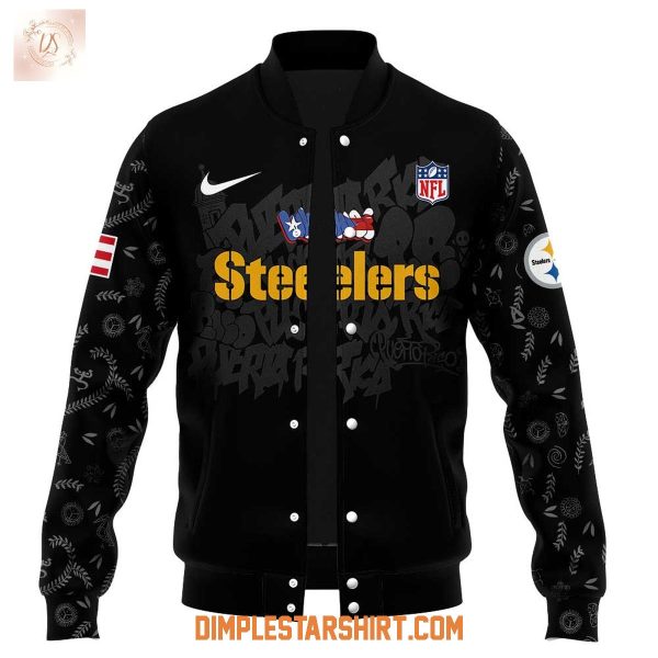 Pittsburgh Steelers Puerto Rican Heritage Baseball Jacket