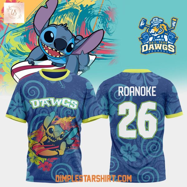 Roanoke Rail Yard Dawgs Stitch Hoodie Shirt