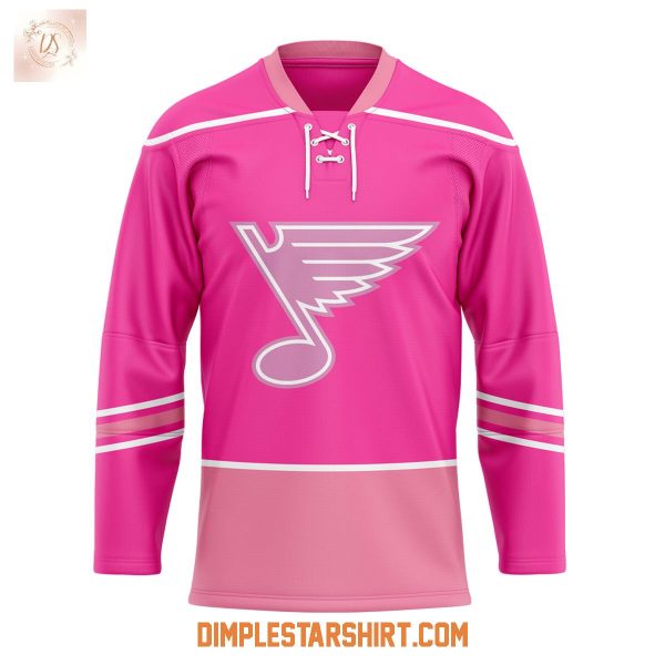 ST.Louis Blues Promotions Pink In The Rink Night Hockey Jersey