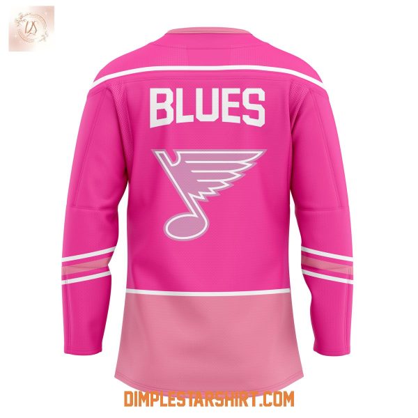 ST.Louis Blues Promotions Pink In The Rink Night Hockey Jersey