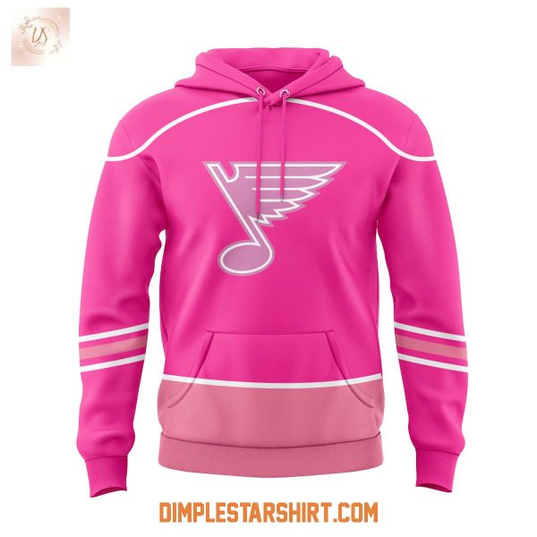 ST.Louis Blues Promotions Pink In The Rink Night Hoodie Shirt