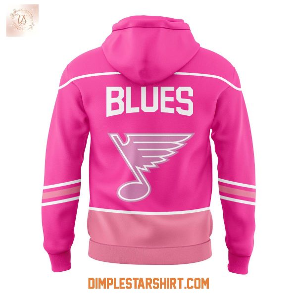 ST.Louis Blues Promotions Pink In The Rink Night Hoodie Shirt