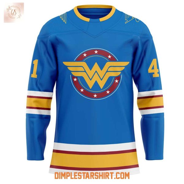 ST.Louis Blues Super Hero Wonder Woman Hockey Jersey