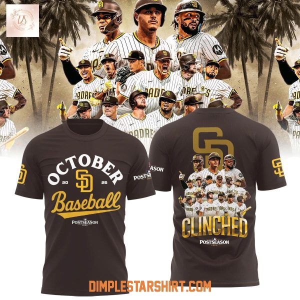 San Diego Padres October 2025 Postseason Hoodie Shirt