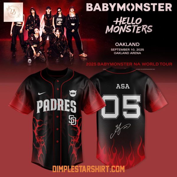 San Diego Padres x Babymonster NA World Tour 2025 Jersey