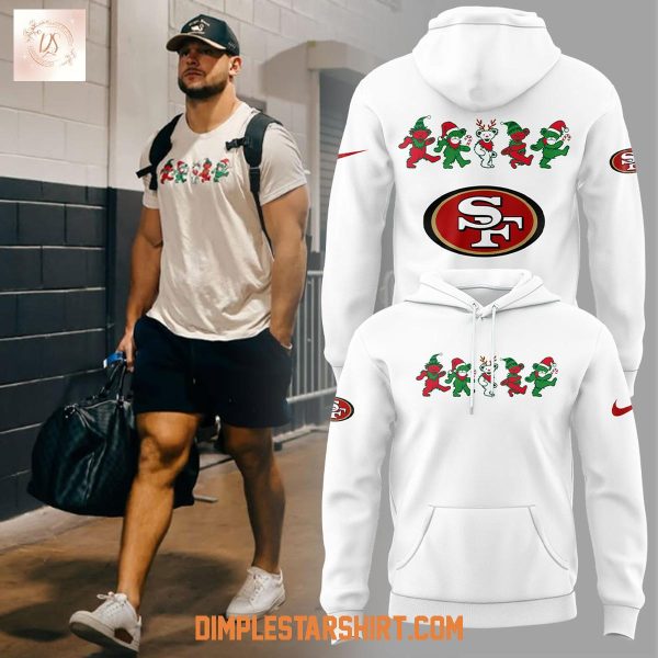 San Francisco 49ers Grateful Dead Dancing Bears Christmas Hoodie Shirt
