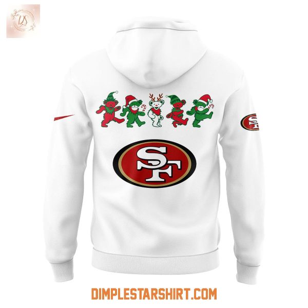 San Francisco 49ers Grateful Dead Dancing Bears Christmas Hoodie Shirt