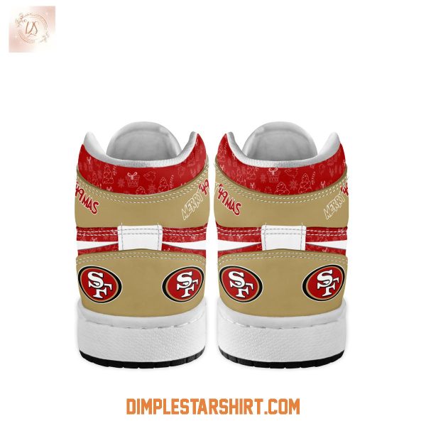 San Francisco 49ers The Grinch Merry Christmas Air Jordan 1 Shoes