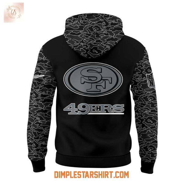 San Francisco 49ers x RFLCTV Black Hoodie Shirt