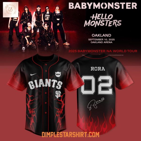 San Francisco Giants x Babymonster NA World Tour 2025 Jersey