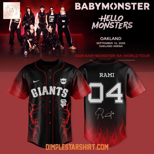 San Francisco Giants x Babymonster NA World Tour 2025 Jersey