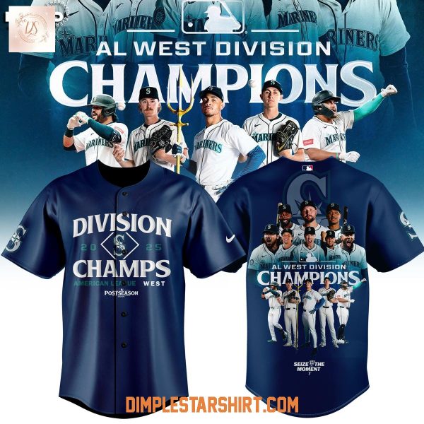 Seattle Mariners 2025 AL West Division Champions Jersey