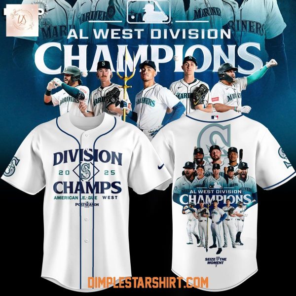 Seattle Mariners 2025 AL West Division Champions Jersey