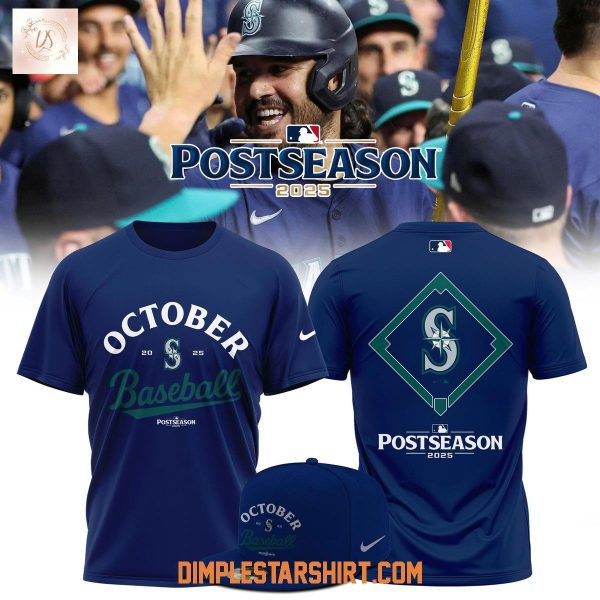 Seattle Mariners 2025 October Ready Postseason Hoodie Shirt