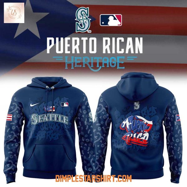 Seattle Mariners Puerto Rican Heritage Hoodie Shirt